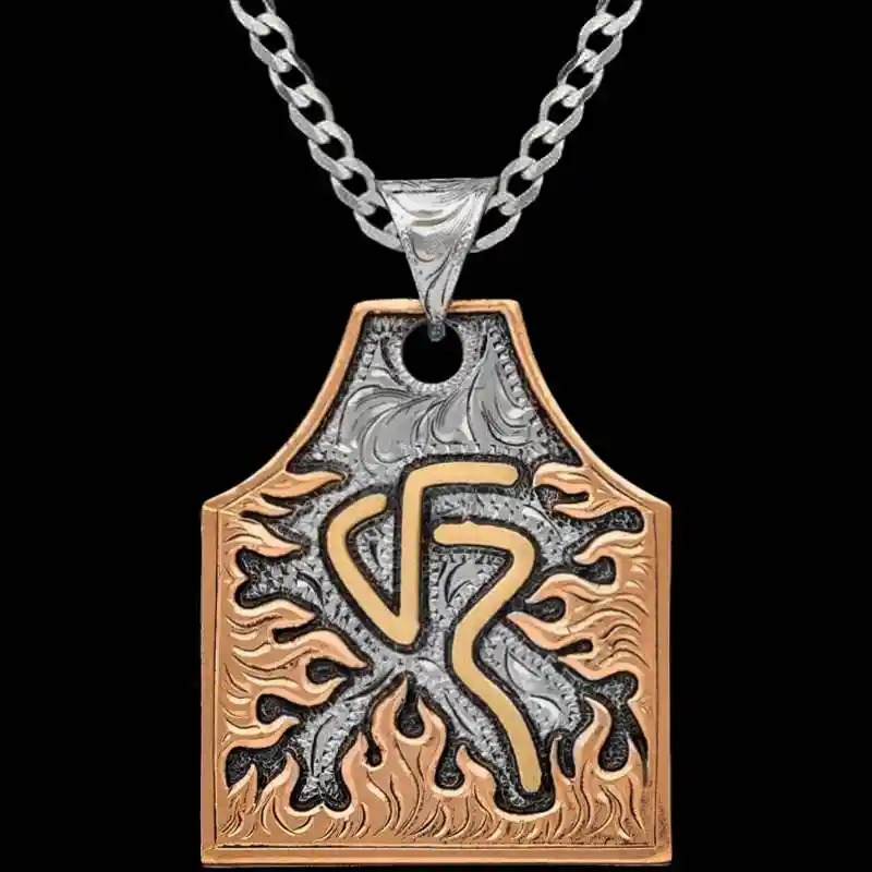 Cayenne Cow Tag Necklace